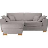 Ronay Universal Corner Sofa, boucle brown, Leg colour: aveo
