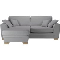 Ronay Universal Corner Sofa, boucle grey, Leg colour: wax black