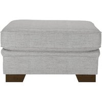 Ronay Footstool, light grey, Leg colour: dark oak