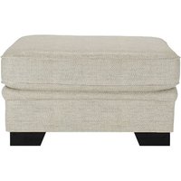 Ronay Footstool, cream, Leg colour: black