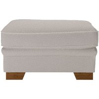 Ronay Footstool, boucle brown, Leg colour: aveo