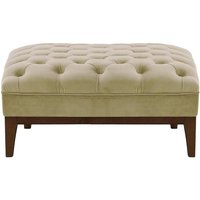 Chesterfield Modern Footstool Wood, mink, Leg colour: dark oak