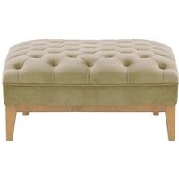 Chesterfield Modern Footstool Wood, mink, Leg colour: like oak