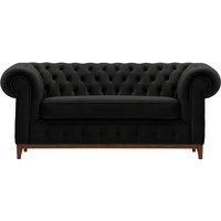 Chesterfield Grand 2 Seater Sofa, black, Leg colour: aveo