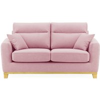 Belfort 2 Seater Sofa, pink, Leg colour: like oak