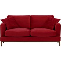 Covex Wood 2,5 Seater Sofa, dark red, Leg colour: dark oak