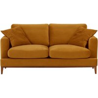 Covex Wood 2,5 Seater Sofa, mustard, Leg colour: aveo