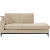 Covex Wood Left-Hand Daybed, light beige, Leg colour: black