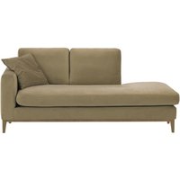 Covex Wood Left-Hand Daybed, mink, Leg colour: wax black
