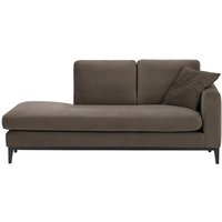 Covex Wood Right-Hand Daybed, grey, Leg colour: black