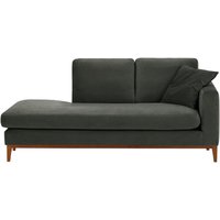 Covex Wood Right-Hand Daybed, graphite, Leg colour: aveo