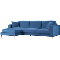 Covex Left Hand Corner Sofa, blue