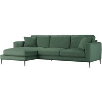 Covex Left Hand Corner Sofa, Nordic 10 - dark green