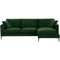 Covex Right Hand Corner Sofa, dark green