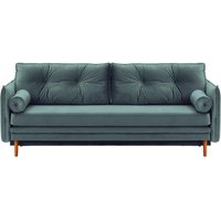 Darnet Sofa Bed with Storage, dirty blue, Leg colour: aveo