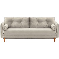 Darnet Sofa Bed with Storage, silver, Leg colour: aveo