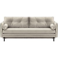 Darnet Sofa Bed with Storage, silver, Leg colour: black