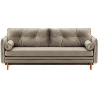 Darnet Sofa Bed with Storage, grey, Leg colour: aveo