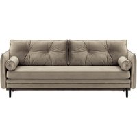 Darnet Sofa Bed with Storage, grey, Leg colour: black