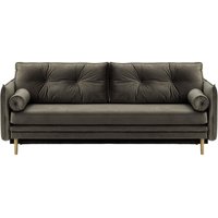 Darnet Sofa Bed with Storage, graphite, Leg colour: wax black