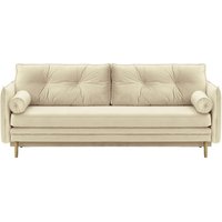 Darnet Sofa Bed with Storage, light beige, Leg colour: wax black