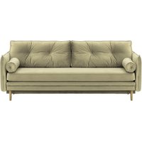 Darnet Sofa Bed with Storage, mink, Leg colour: wax black