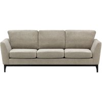 Malone 3 Seater Sofa, mocha, Leg colour: black