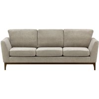 Malone 3 Seater Sofa, mocha, Leg colour: dark oak