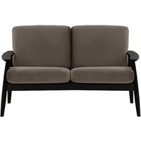 Demure 2 Seater Sofa, grey, Leg colour: black