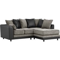 Dillon Right Hand Corner Sofa, grey/black