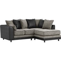 Dillon Right Hand Corner Sofa, grey/black