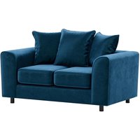 Dillon Velvet 2 Seater Sofa, navy blue