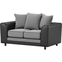 Dillon 2 Seater Sofa, light grey/black