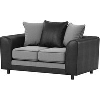Dillon 2 Seater Sofa, light grey/black