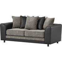 Dillon 3 Seater Sofa, grey/black