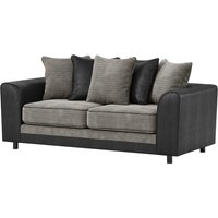 Dillon 3 Seater Sofa, grey/black