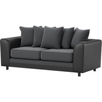 Dillon 3 Seater Sofa, dark grey/black