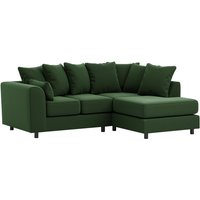 Dillon Right Hand Corner Sofa, dark green