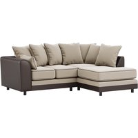 Dillon Right Hand Corner Sofa, beige/brown