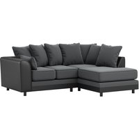 Dillon Right Hand Corner Sofa, dark grey/black