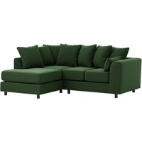 Dillon Left Hand Corner Sofa, dark green