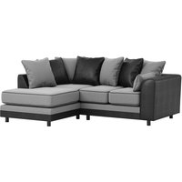 Dillon Left Hand Corner Sofa, light grey/black