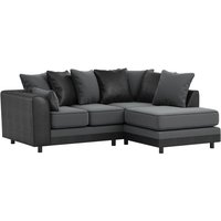 Dillon Right Hand Corner Sofa, dark grey/black