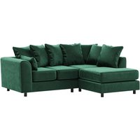 Dillon Velvet Right Hand Corner Sofa, green