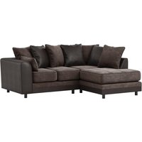 Dillon Right Hand Corner Sofa, brown/brown