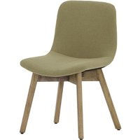 Giza Dining Chair Beech, beige, Leg colour: beech wax black