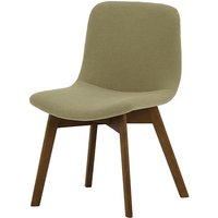 Giza Dining Chair Beech, beige, Leg colour: dark oak