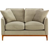 Linara 2 Seater Sofa, mink, Leg colour: aveo