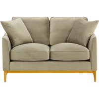 Linara 2 Seater Sofa, mink, Leg colour: like oak