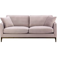 Linara 3 Seater Sofa, lilac, Leg colour: dark oak